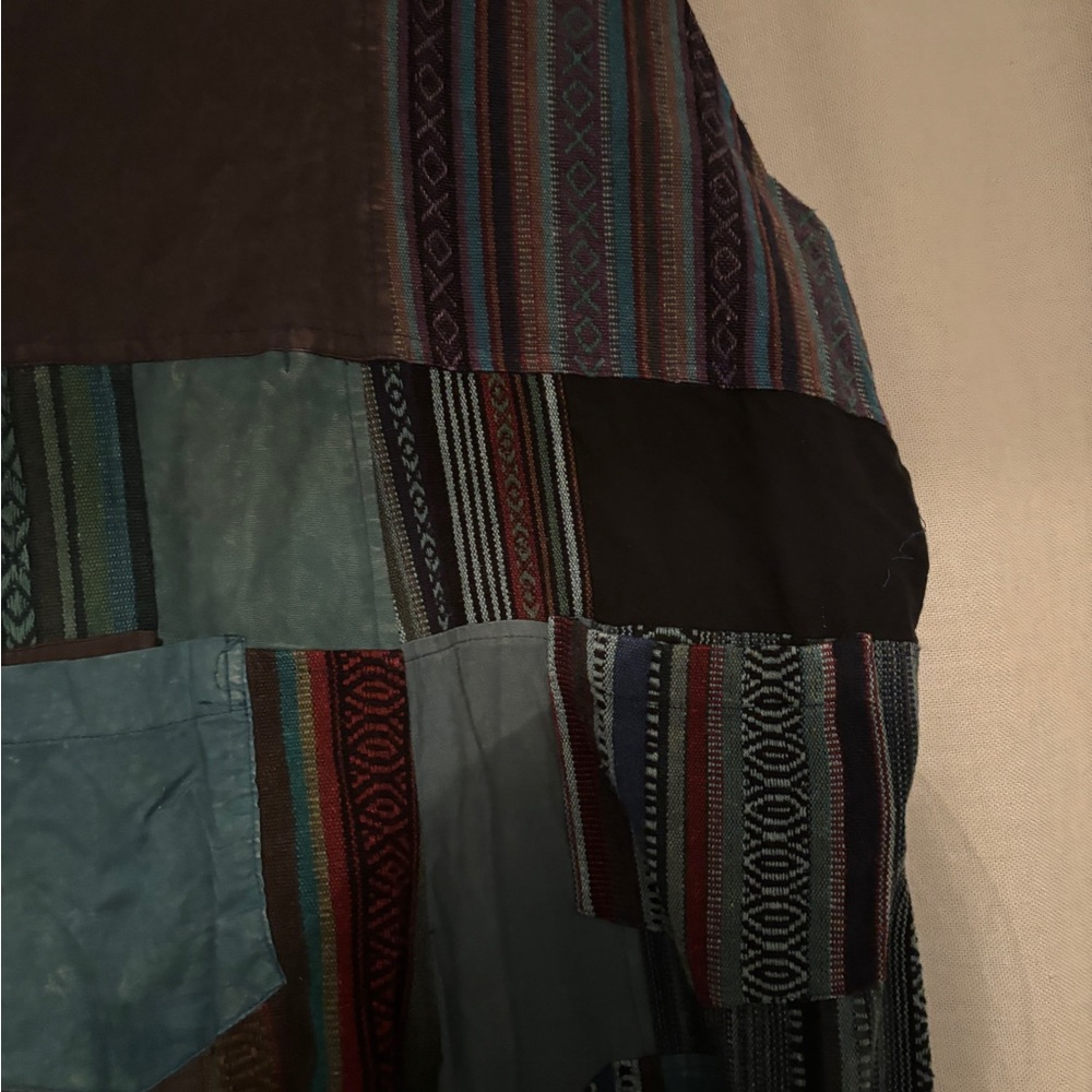 Blue Patchwork Overalls - image 4